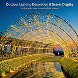 Extra‑High‑Quantity LED Twinkle Fairy Lights Plug‑in, Suitable For Large‑Area Courtyard & Park Decoration, Christmas Outdoor Grand Scene Light, 100M 2000Leds Warm White In Australia - Darrahopens