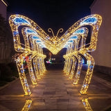 Mass‑Quantity Plug‑in Pure White LED Star Twinkle Lights, For Park, Villa Courtyard Large‑Area Lighting Project, Christmas Grand Outdoor Decoration, 100M 2000Leds Cool White