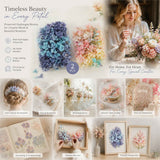 Blue Purple Shade & Modern Mixed Shade Preserved Hydrangea Table Decor Flower Kit 2 Pack In Australia - Darrahopens