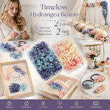 Blue Purple Shade & Champagne Tone Gradient Preserved Hydrangea Scented Candle Supply 2 Boxes In Australia - Darrahopens