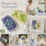 Blue Purple Shade & Pale Green Champagne Preserved Hydrangea Frame Craft Material Set of 2 In Australia - Darrahopens