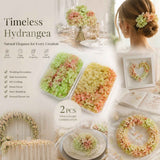 Warm Mixed Shade & Soft Jade Tone Preserved Hydrangea Handmade Soap Material 2 Pack In Australia - Darrahopens