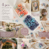 Dreamy Tone & Blue Purple Shade Gradient Preserved Hydrangea Bulk DIY Craft Kit Set of 4 Boxes (2 Boxes Each Tone) In Australia - Darrahopens