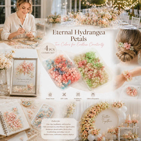 Dreamy Tone & Warm Mixed Shade Preserved Hydrangea Wedding Dried Flower Bulk Kit 4 Boxes In Australia - Darrahopens