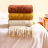 1150g Extra Large Pineapple Knit Throw 150x250cm Dusty Pink Fringed Coverlet for Lounge Couch Armchair Home Styling In Australia - Darrahopens