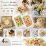 Warm Mixed Shade & Soft Jade Tone Preserved Hydrangea Handmade Soap Bulk Material 4 Pack In Australia - Darrahopens