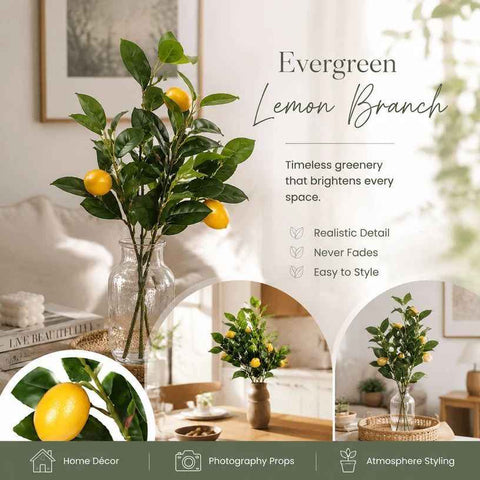 Style B Faux Lemon Garland Orchard Landscape Artificial Greenery In Australia - Darrahopens
