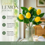 Style A 5 Fork Lemon Bouquet Faux Greenery Table Wall Styling In Australia - Darrahopens