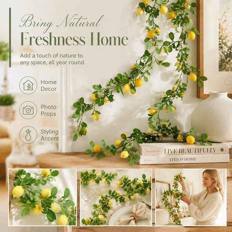 Multipurpose Artificial Lemon Vine Foam Fruit Decorative Greenery In Australia - Darrahopens