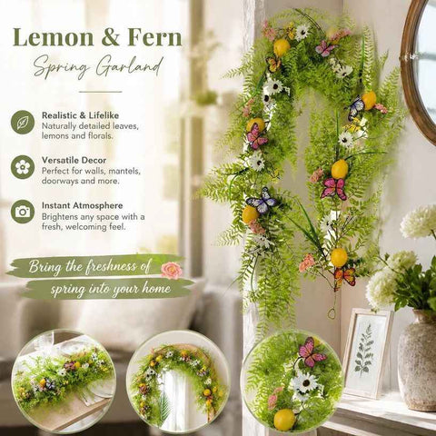 2m Long Spring Artificial Lemon Vine Patio Window Decoration In Australia - Darrahopens