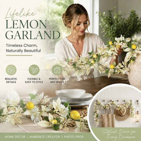 Style A Faux Lemon Vine Indoor Kitchen Wall Decor In Australia - Darrahopens