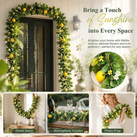 Dense Foliage Artificial Lemon Vine Full Greenery Hanging Decor In Australia - Darrahopens