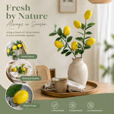 Single Lemon Stem B Artificial Lemon Branch Table Ornament In Australia - Darrahopens