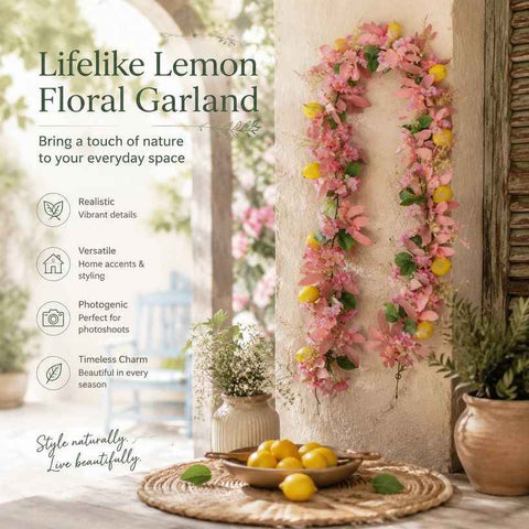 Spring Butterfly Style B Faux Lemon Garland Patio Door Styling In Australia - Darrahopens