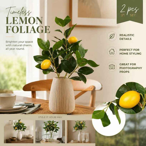Style B Faux Lemon Garland Orchard Greenery Pack of 2 In Australia - Darrahopens