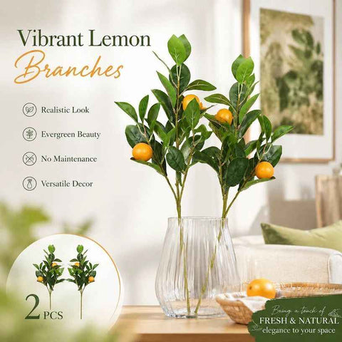 Style A Artificial Lemon Vine Foam Fruit Home Garden Kit 2 Pack In Australia - Darrahopens