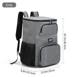 Outdoor Camping Insulated Cooler Backpack for Picnic Hiking (Navy blue)