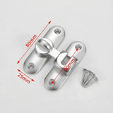 2Pcs No-Drill Door Latch Buckle with Screws