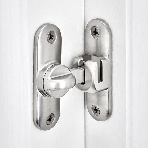 2Pcs No-Drill Door Latch Buckle with Screws