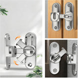 3Pcs No-Drill Door Latch Buckle with Screws
