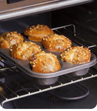 6-Cup Muffin Tray Black
