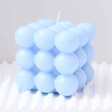 3Pcs blue Rubik's Cube Scented Candle Home Decor Ornaments