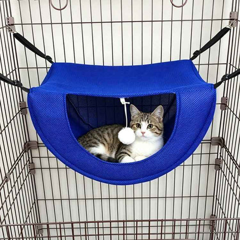 Cat Cage Hammock - Blue 47×38×28cm In Australia - Darrahopens