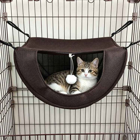 Cat Cage Hammock - Coffee 47×38×28cm In Australia - Darrahopens
