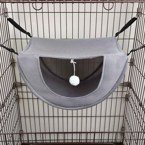 2 Pcs Cat Cage Hammock - Grey 47×38×28cm In Australia - Darrahopens