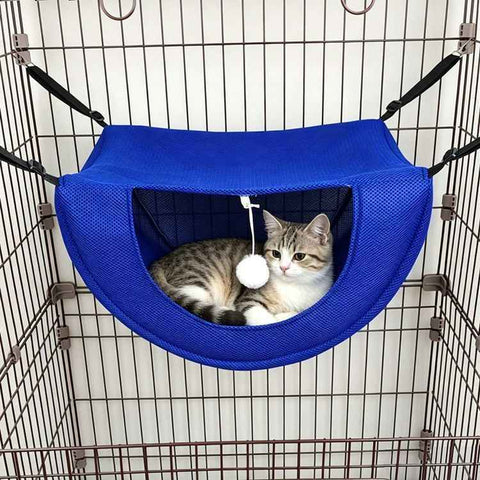 2 Pcs Cat Cage Hammock - Blue 35×27×20cm In Australia - Darrahopens