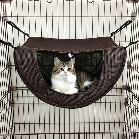 2 Pcs Cat Cage Hammock - Coffee 35×27×20cm In Australia - Darrahopens
