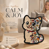 Wooden Jigsaw Puzzle, Morandi Color Box + Persian Cat In Australia - Darrahopens