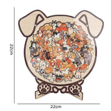 Wooden Jigsaw Puzzle, Morandi Color Box + Melad Style Dog In Australia - Darrahopens