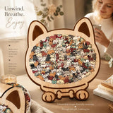Wooden Jigsaw Puzzle, Morandi Color Box + Pug Dog In Australia - Darrahopens