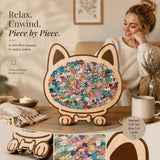 Wooden Jigsaw Puzzle, Morandi Color Box + Puppy In Australia - Darrahopens
