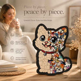 Wooden Jigsaw Puzzle, Melad Color Box + Teddy Dog
