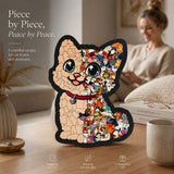 Wooden Jigsaw Puzzle, Melad Color Box + Kitten In Australia - Darrahopens