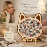 Wooden Jigsaw Puzzle, Log Color Box + Macaron Style Dog In Australia - Darrahopens