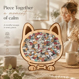 Wooden Jigsaw Puzzle, Persian Cat + Morandi Style Dog In Australia - Darrahopens