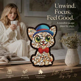 Wooden Jigsaw Puzzle, Persian Cat + Teddy Dog In Australia - Darrahopens