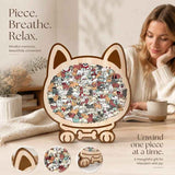 Wooden Jigsaw Puzzle, Morandi Style Dog + Teddy Dog