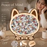Wooden Jigsaw Puzzle, Macaron Style Dog + Pug Dog In Australia - Darrahopens