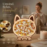 Wooden Jigsaw Puzzle, Melad Style Dog + Kitten
