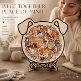 Wooden Jigsaw Puzzle, Melad Style Dog + Kitten