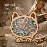 Wooden Jigsaw Puzzle, Teddy Dog + Pug Dog