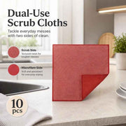 10 Pack Kitchen Cleaning Cloth,Red,30×30cm In Australia - Darrahopens