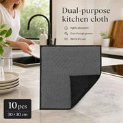 10 Pack Kitchen Cleaning Cloth,Black,30×30cm In Australia - Darrahopens