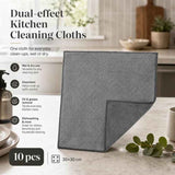 10 Pack Kitchen Cleaning Cloth,Grey,30×30cm In Australia - Darrahopens