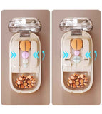2pcs Starry Blue Pill Box with 1/2 Pill Cutter In Australia - Darrahopens