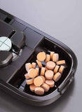 2pcs Starry Black Pill Box with 1/2 & 1/4 Pill Cutter